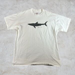 Vintage Pearl Jam Shirt Men XL White 90s Shark Single Stitch Yield Tour Band Tee